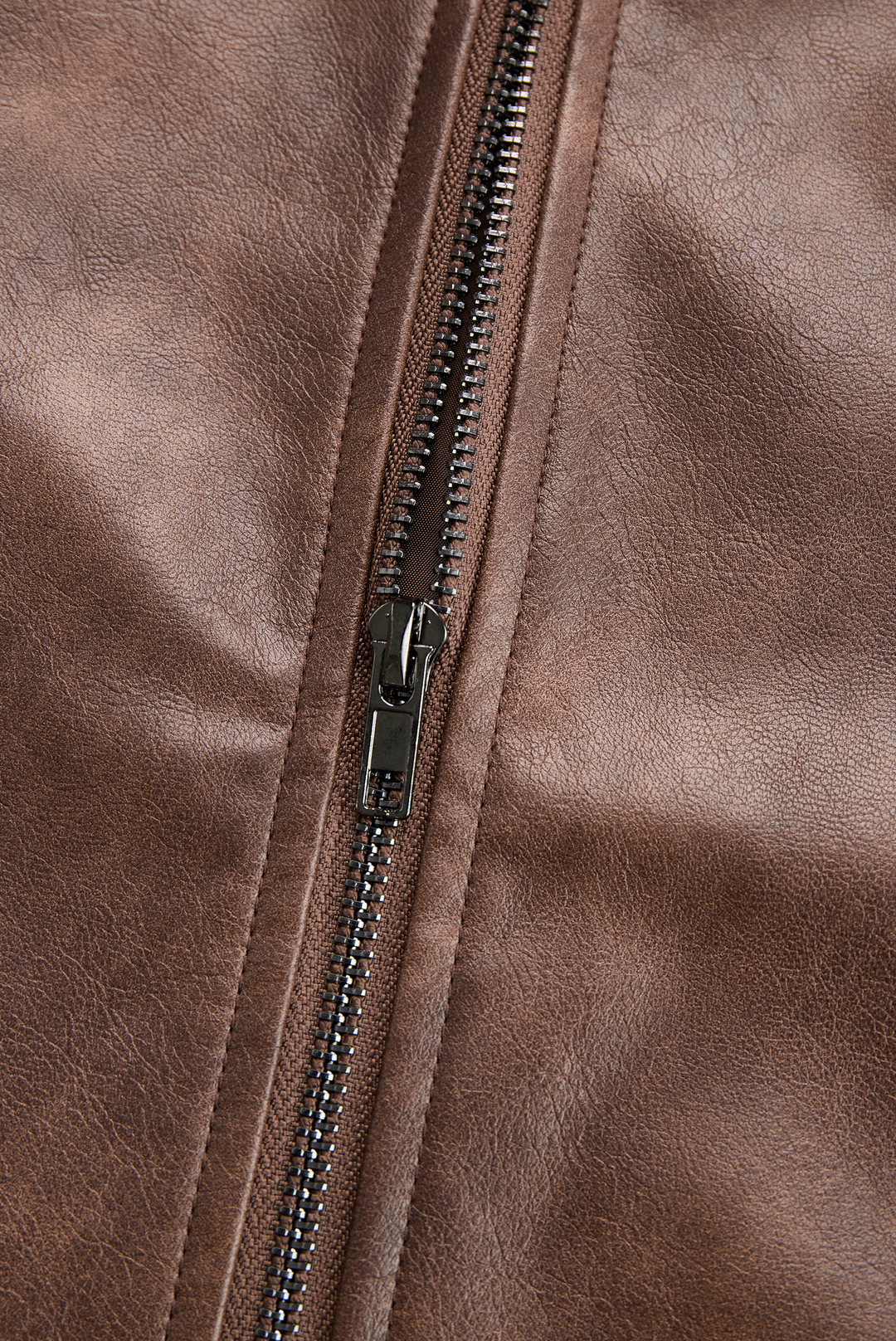 (clearance) Women's Lapel Vintage Faux Leather Jacket