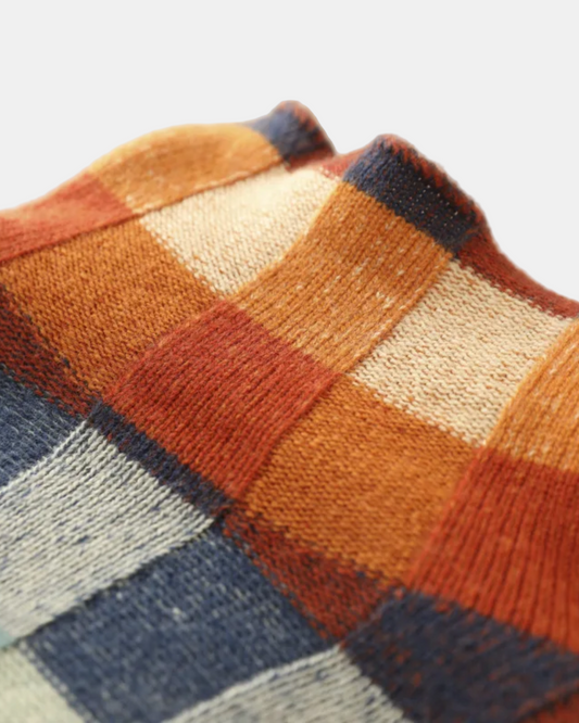 Unicloth.™ | Chic Patchwork Turtleneck Sweater