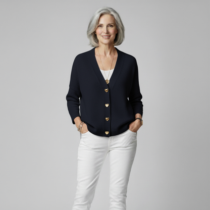 Unicloth.™ | Heart Button Cardigan