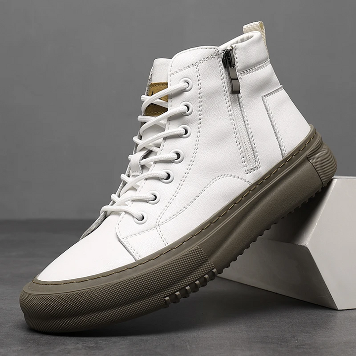 Unicloth.™ | Leather High-Tops