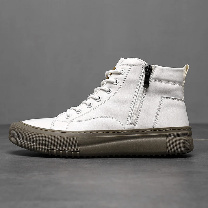 Unicloth.™ | Leather High-Tops