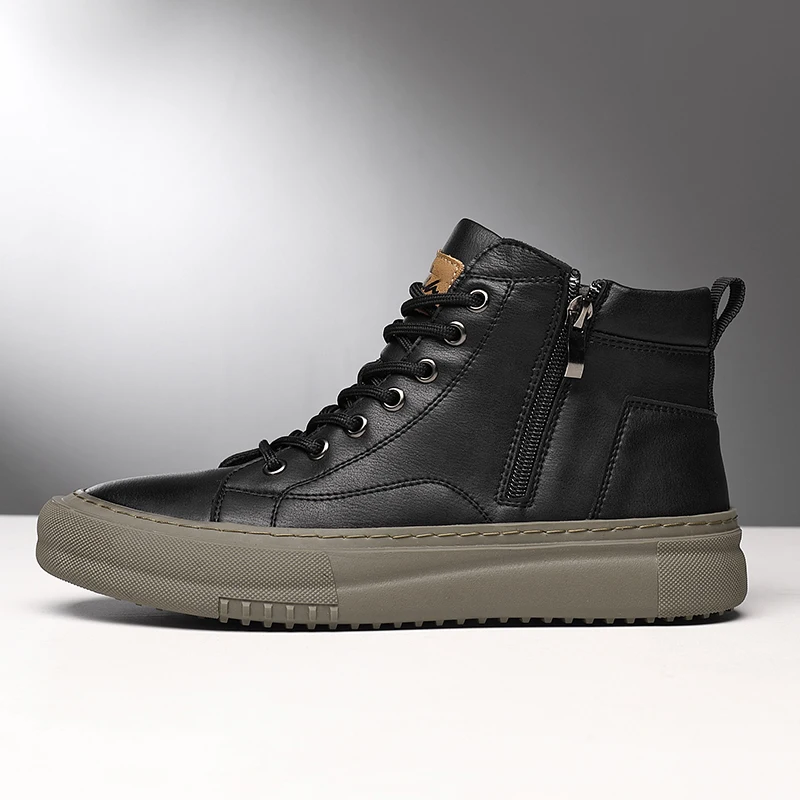 Unicloth.™ | Leather High-Tops