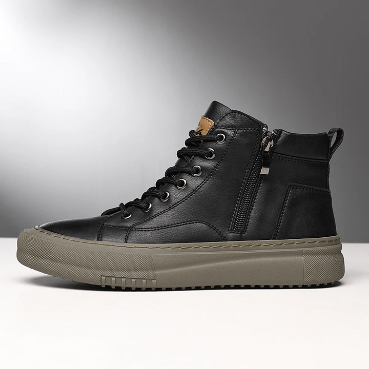 Unicloth.™ | Leather High-Tops