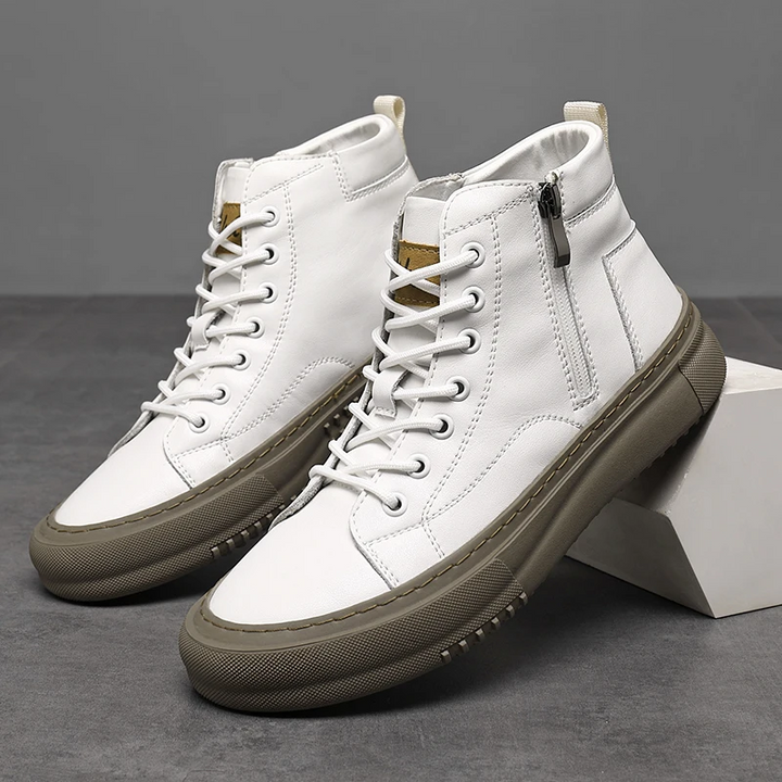 Unicloth.™ | Leather High-Tops