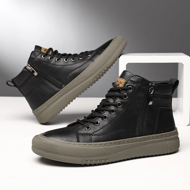 Unicloth.™ | Leather High-Tops