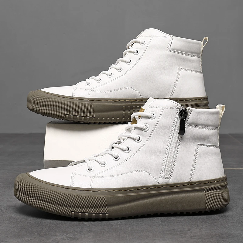 Unicloth.™ | Leather High-Tops