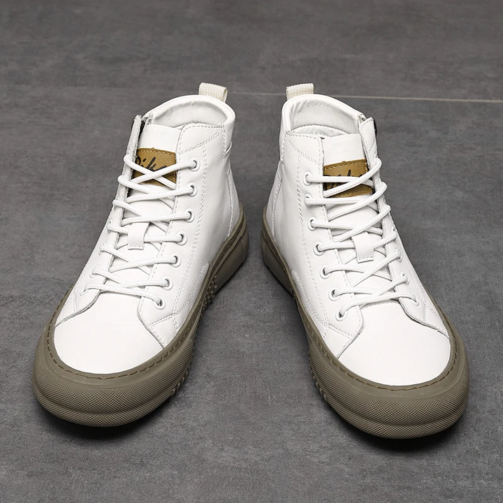 Unicloth.™ | Leather High-Tops