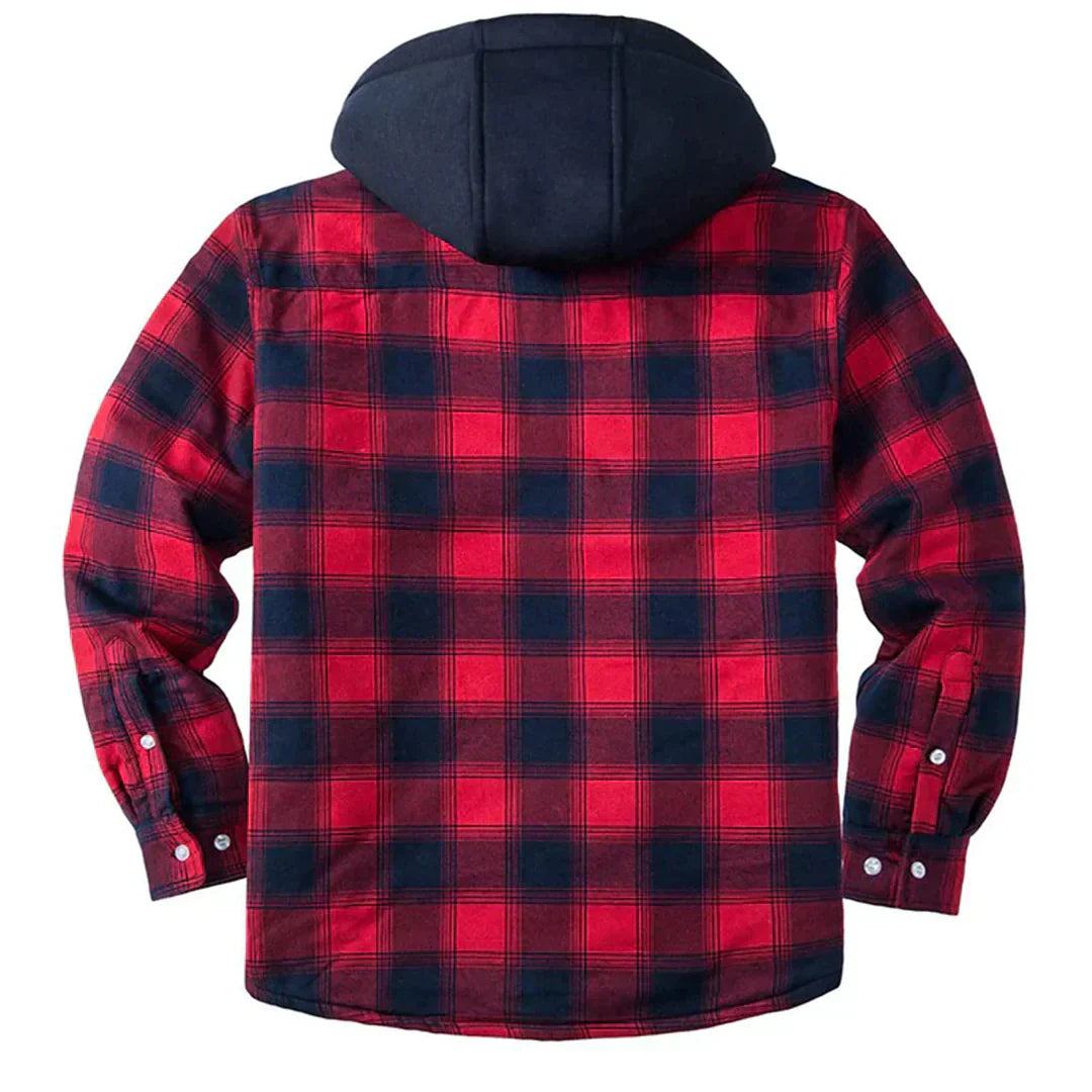 Unicloth.™ | Checked Hooded Jacket