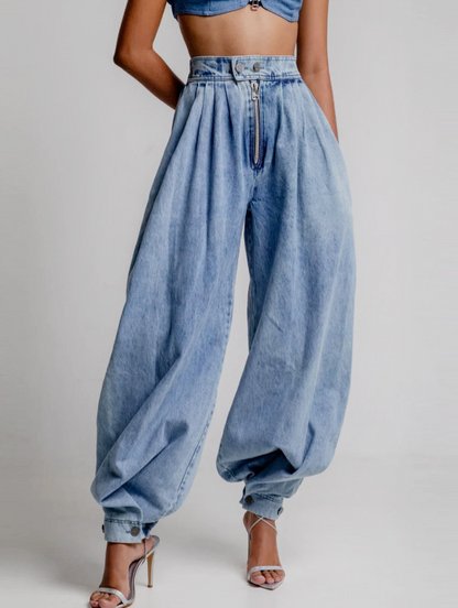 Unicloth.™ | Chic High Waist Balloon Jeans