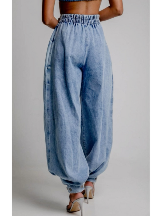 Unicloth.™ | Chic High Waist Balloon Jeans