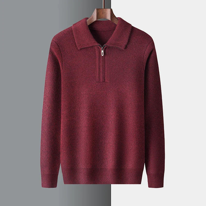 Unicloth.™ | Knit Quarter Zip Sweater