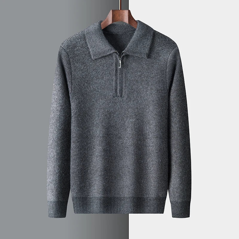 Unicloth.™ | Knit Quarter Zip Sweater