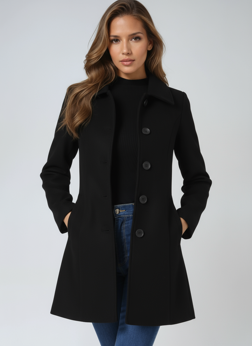 Unicloth.™ | Women's Single Breasted Winter Trench Coat