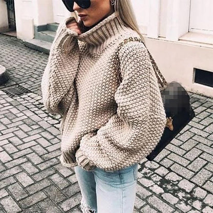 Unicloth.™ | Chunky Knit Turtleneck Sweater