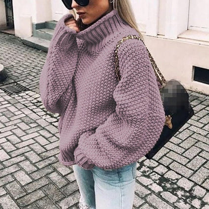 Unicloth.™ | Chunky Knit Turtleneck Sweater