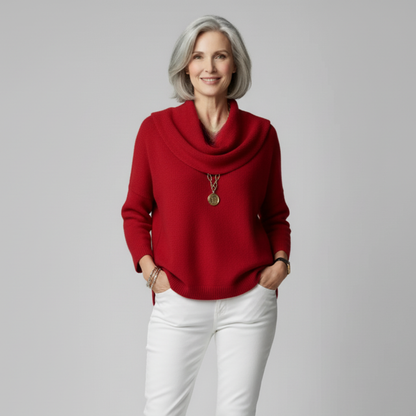 Unicloth.™ | Draped Cowl Sweater