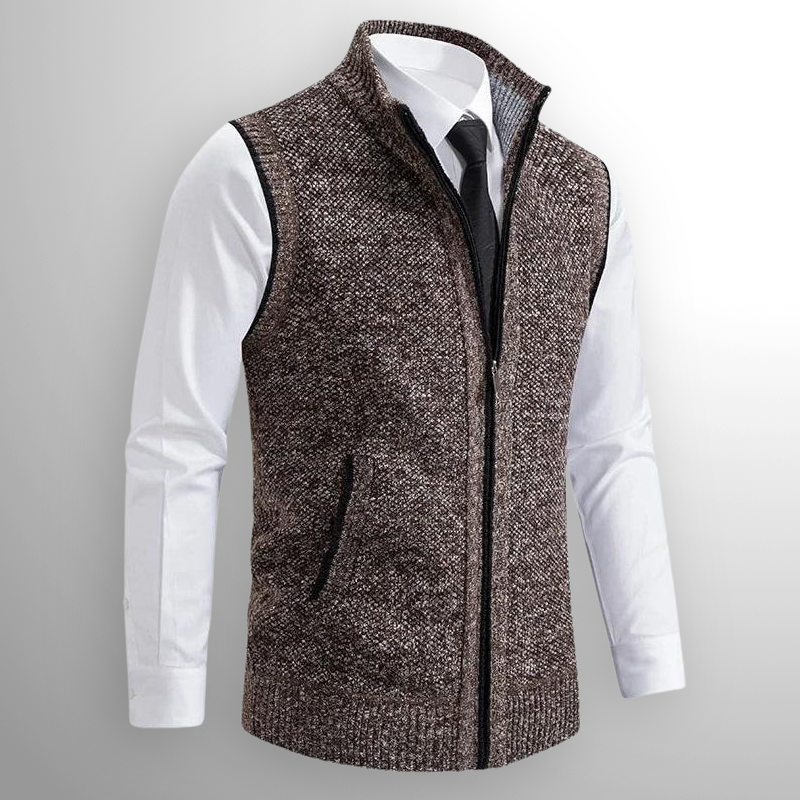 Unicloth.™ | Elegance Zip Knit Vest