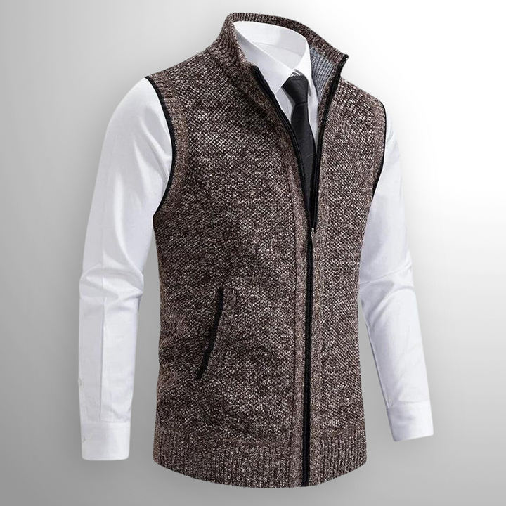 Unicloth.™ | Elegance Zip Knit Vest