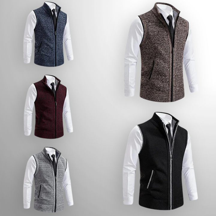 Unicloth.™ | Elegance Zip Knit Vest